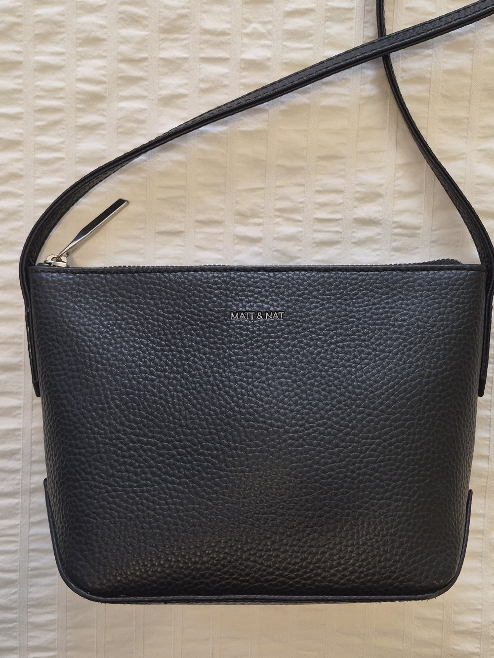 Matt & Nat 'Sam' Pebbled Black Crossbody